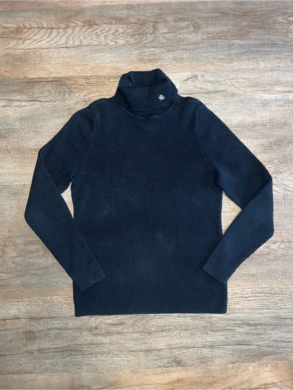 Ralph Lauren Ribbed 100% Cotton Turtleneck Long Sleeve size M